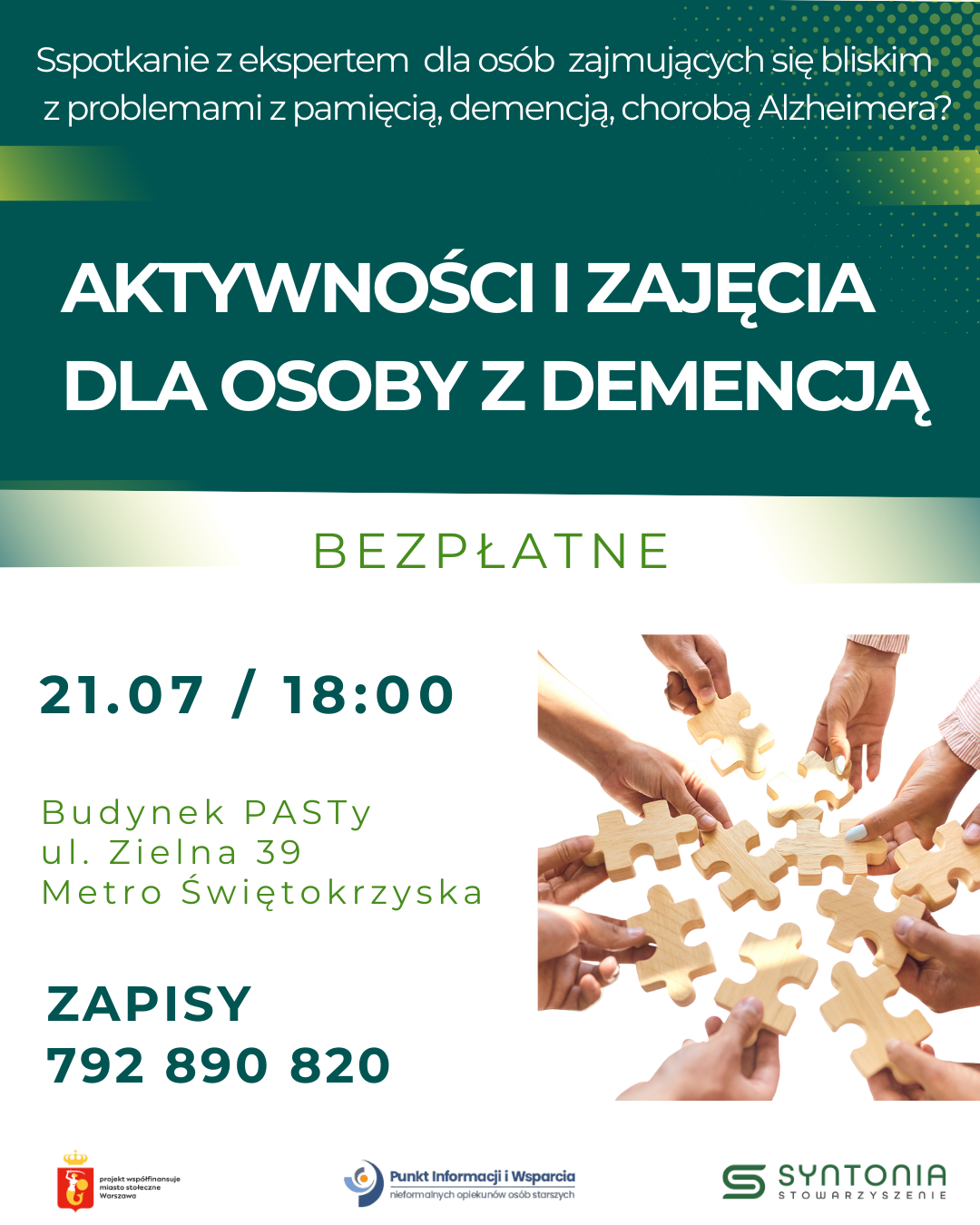 Aktywność i zajęcia dla osoby z demencją